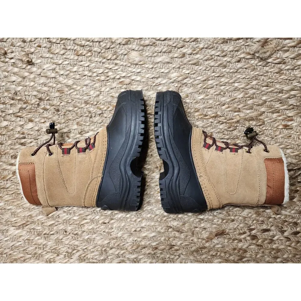 NEW! Totes Kadin Brown Black Waterproof Winter Snow Boots Size 13 M Youth